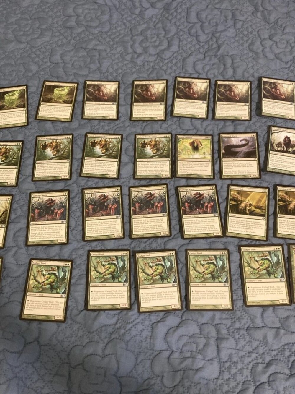 Lot Of 121 Green Uncommon Magic The Gathering Cards
